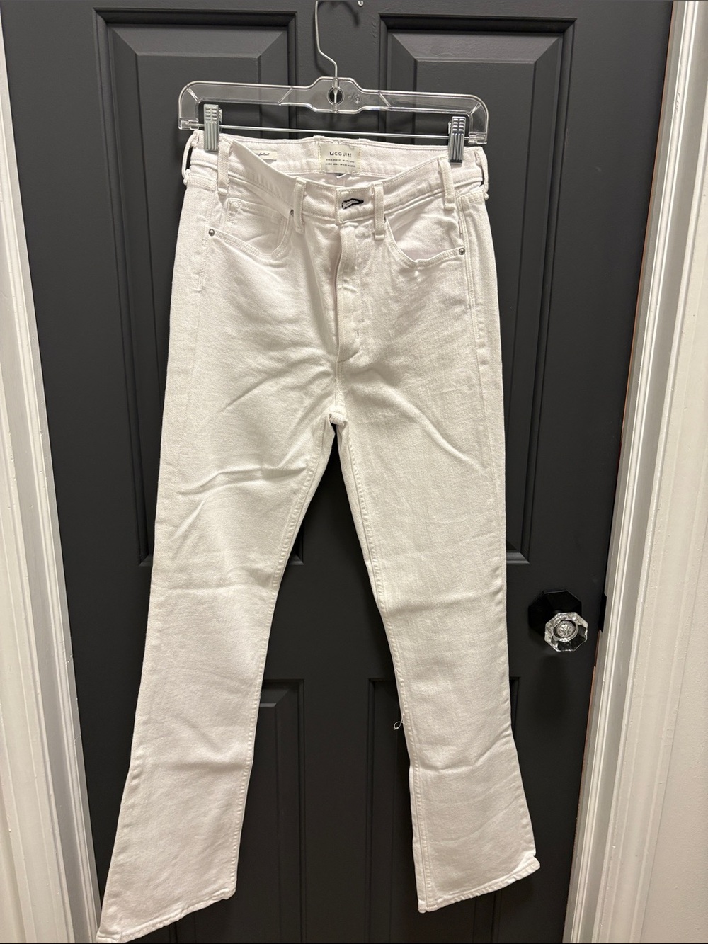 McGuire Denim White Boot-Cut Jeans